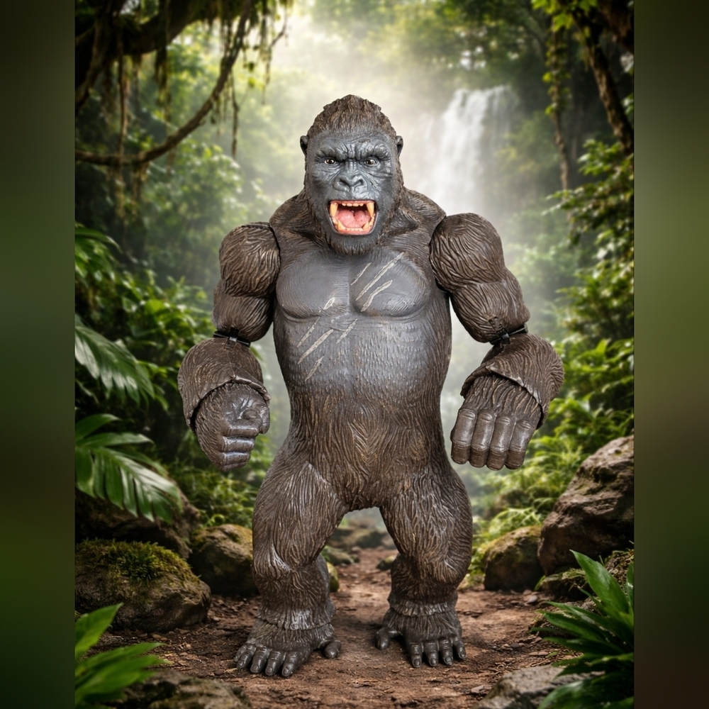 Lanard Toys 2016 Giant Roaring Gorilla Action Figure Jungle King 18" Collectible